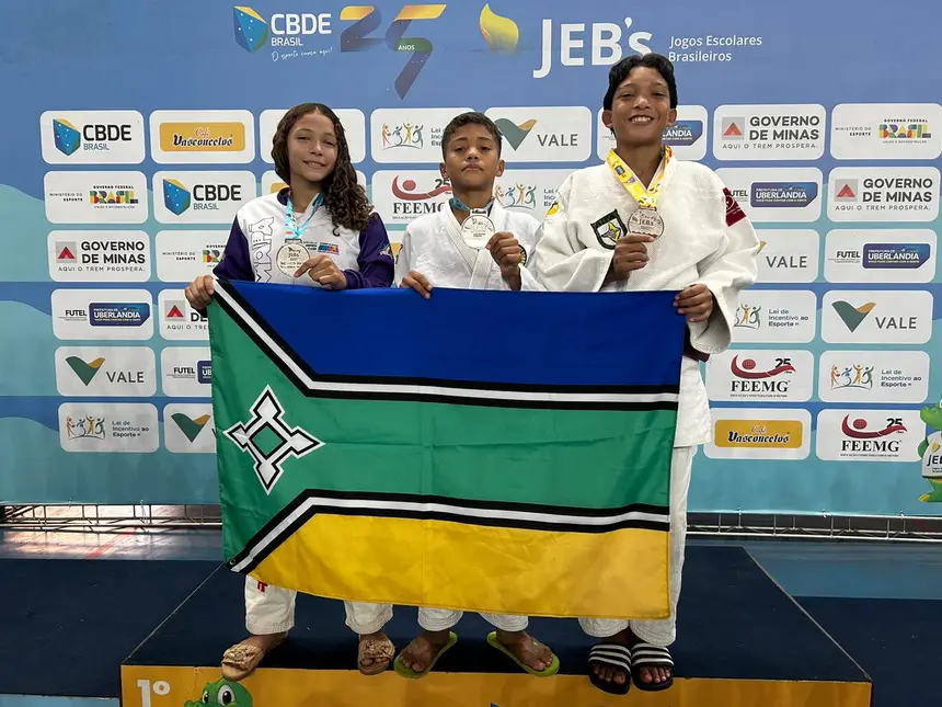 Amapá ganha quatro medalhas de prata nos Jogos Escolares Brasileiros, em Minas Gerais